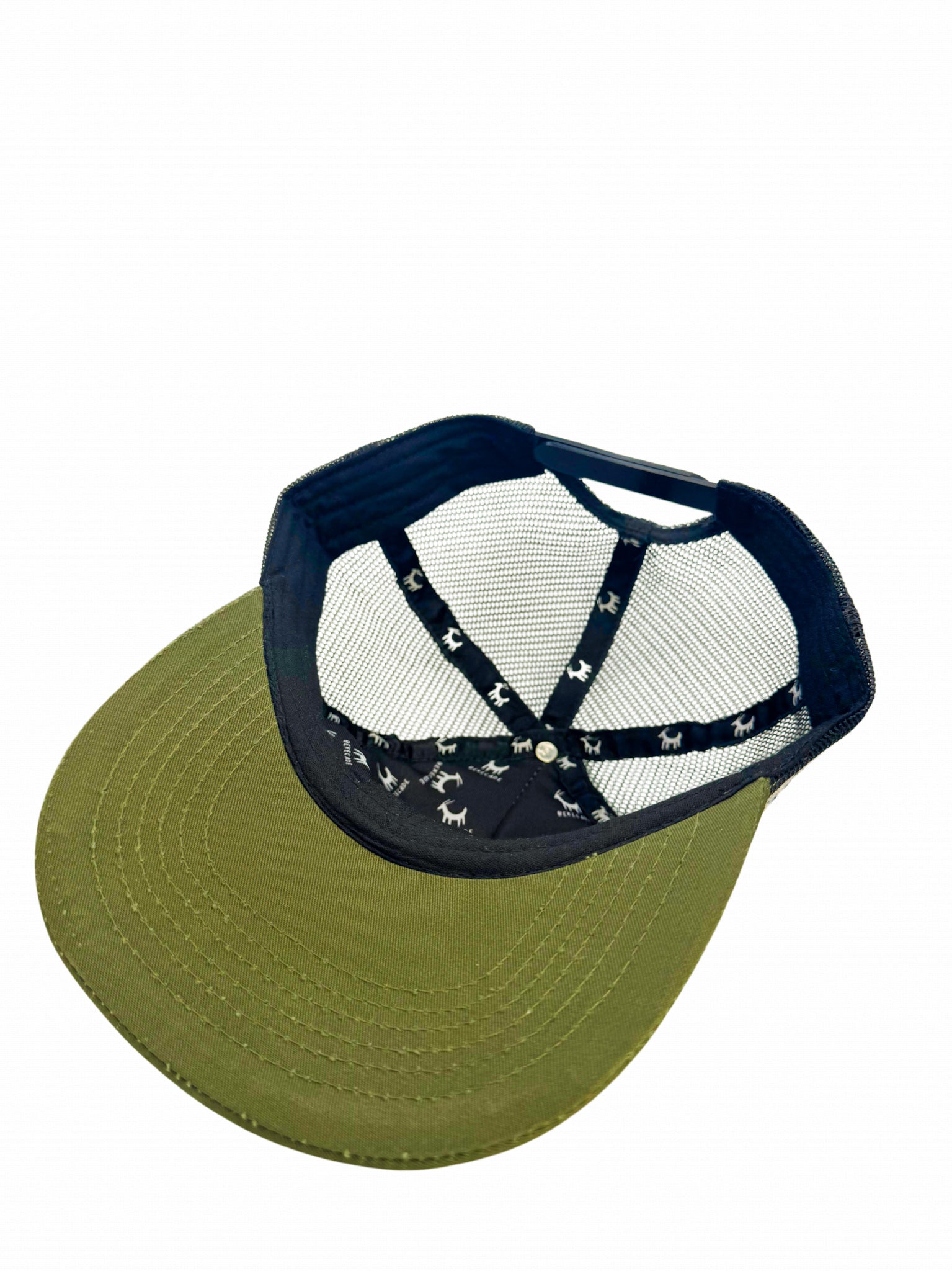 'BORN TO STAND OUT' - 5 Panel Khaki Green Trucker Hat