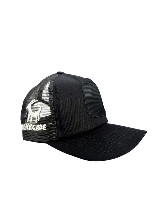 'BORN TO STAND OUT' - 5 Panel Black Trucker Hat