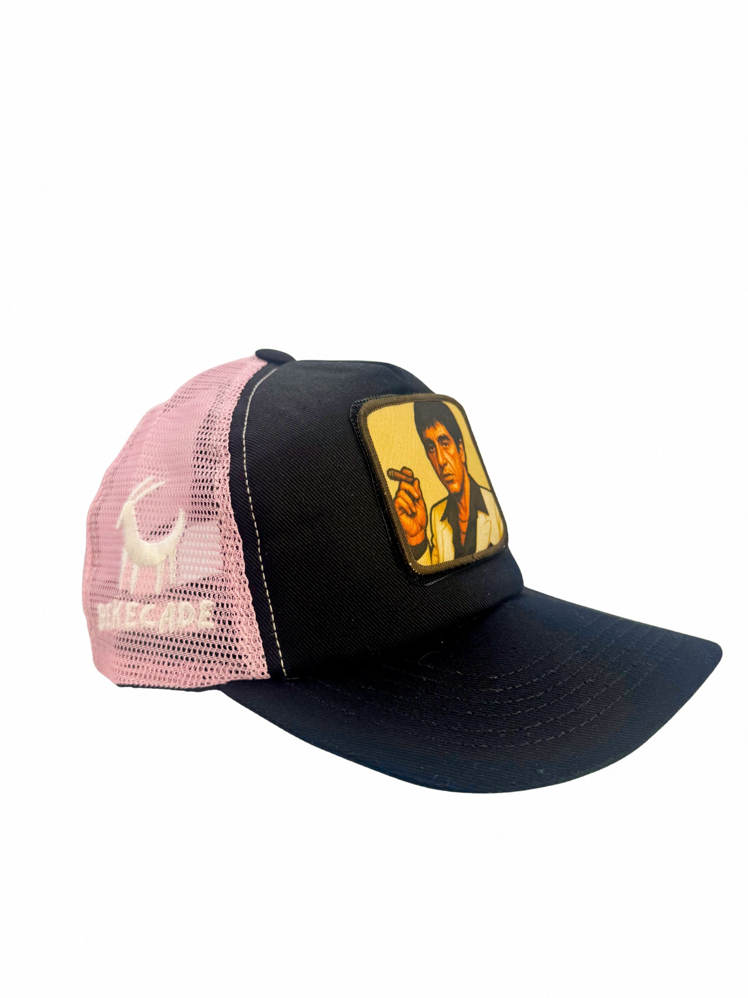 'Tony Montana' - 5 Panel Pink Trucker Hat