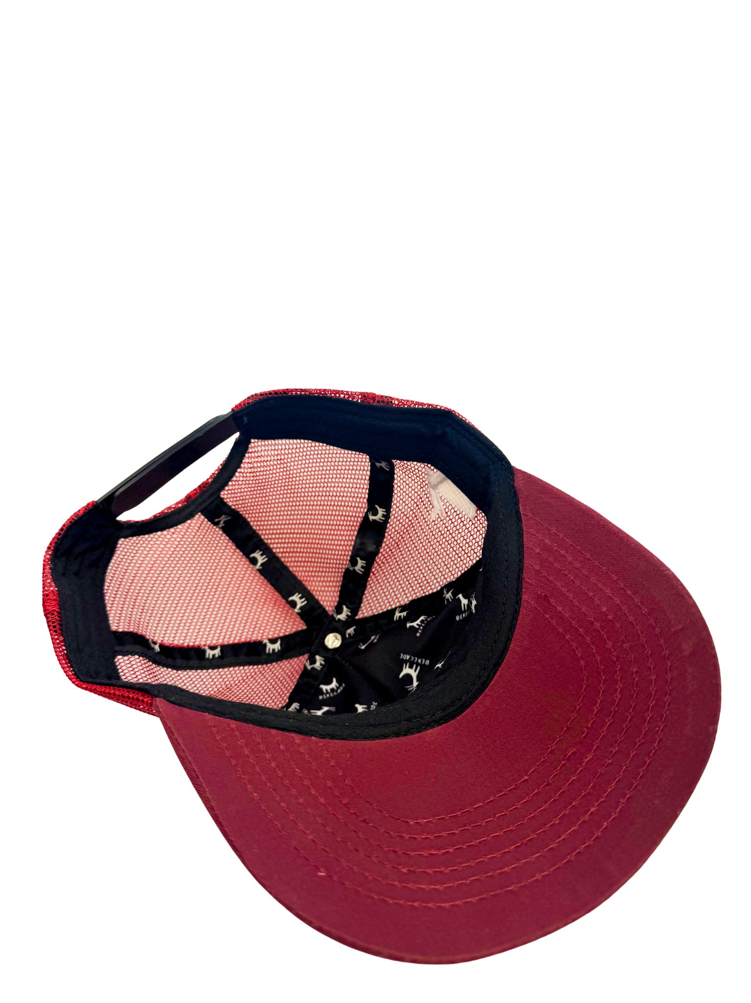 'Tony Montana' - 5 Panel Burgundy Trucker Hat